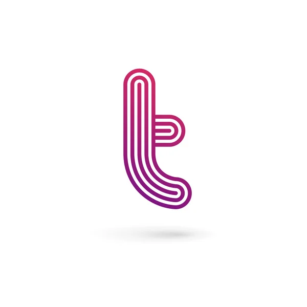 Lettera T logo icona elementi modello di design — Vettoriale Stock