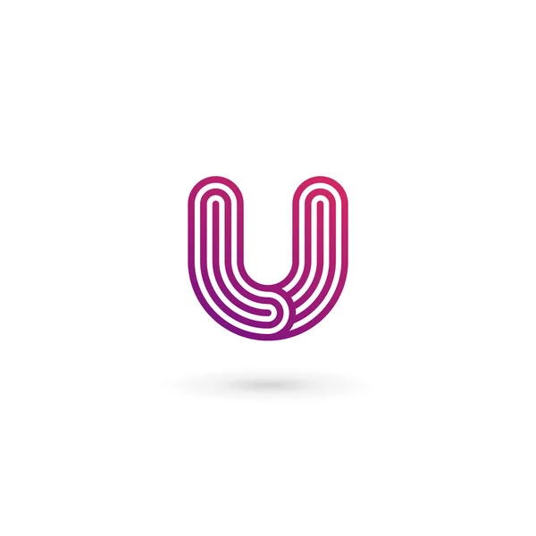 Елементи шаблону дизайну логотипу Літера U — стоковий вектор