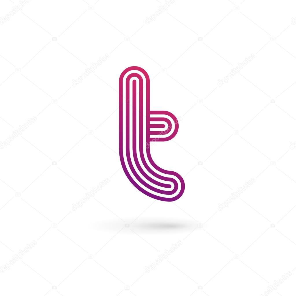 Letter T logo icon design template elements