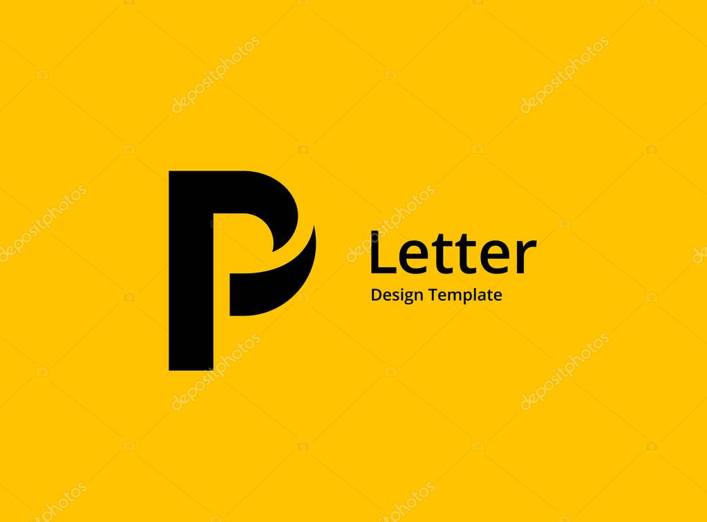 Letter P logo icon design template elements