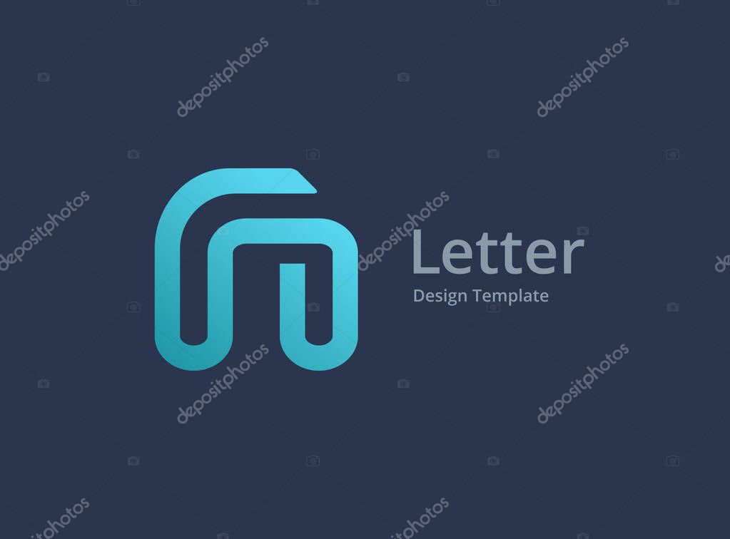 Letter N logo icon design template elements