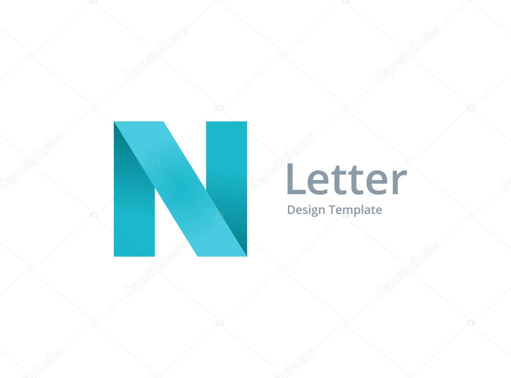 Letter N logo icon design template elements
