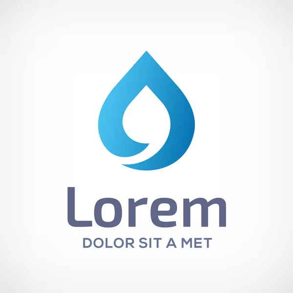 Water drop symboolpictogram logo ontwerp sjabloon — Stockvector