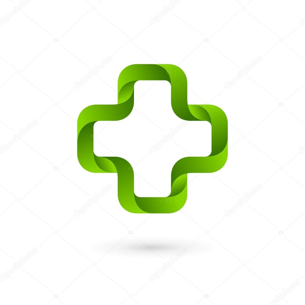 Download Medical logo icon design template with cross and plus ...