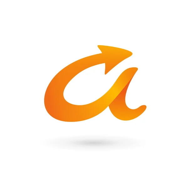 Letter A 3d arrow logo icon design template elements — Stock Vector