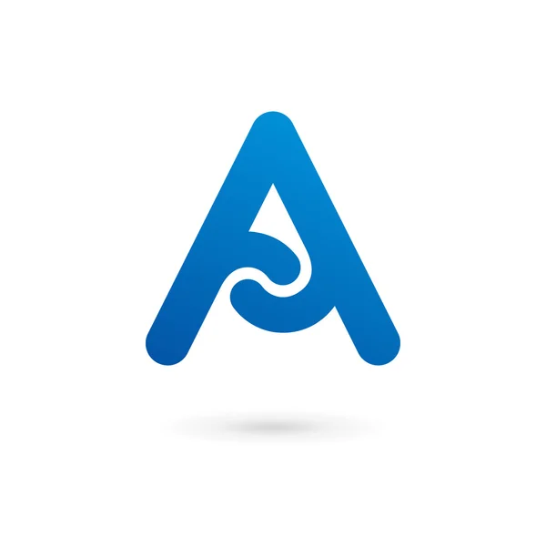 Harf A logo tasarım şablonu elementleri — Stok Vektör