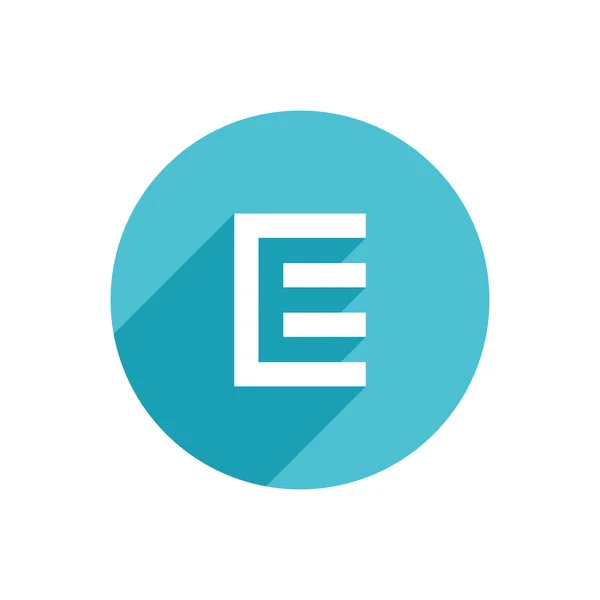 Letter E logo pictogram ontwerp sjabloon elementen in een document — Stockvector