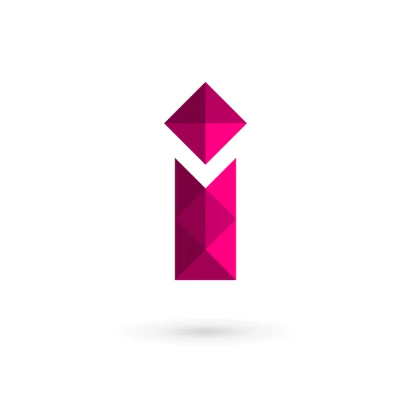 Buchstabe i Mosaik Logo Symbol Design-Vorlagen-Elemente — Stockvektor
