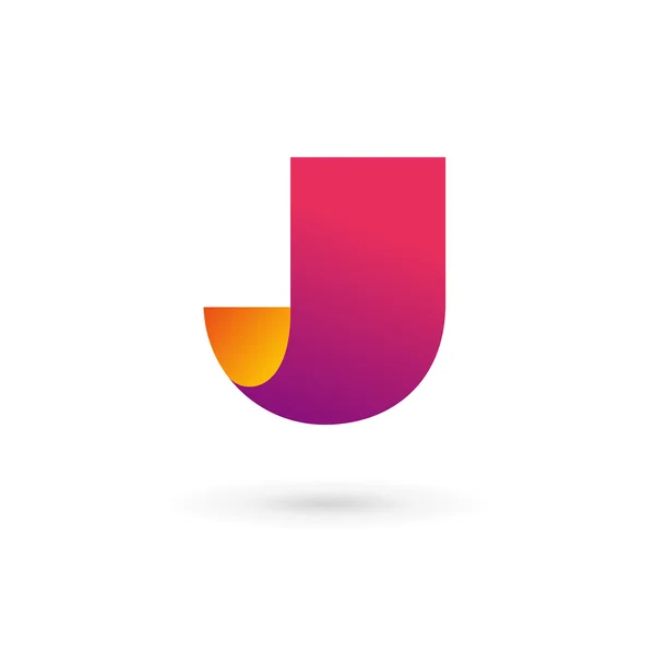 Lettera J logo icona elementi modello di design — Vettoriale Stock