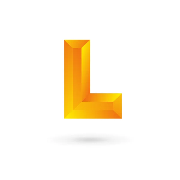 Значок буквы L — стоковый вектор
