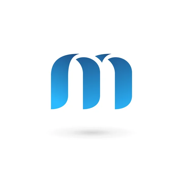 Letter M logo pictogram ontwerp template elementen — Stockvector