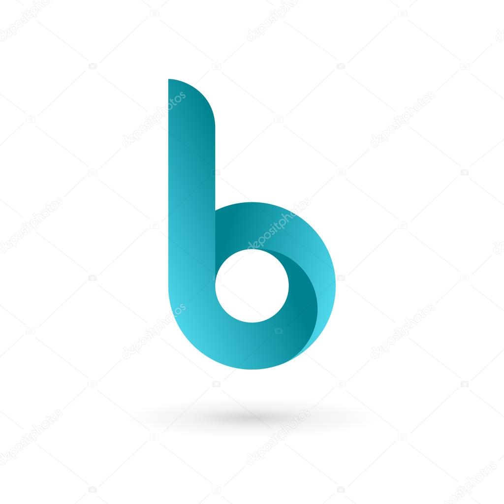 Letter B logo icon design template elements. Vector color sign