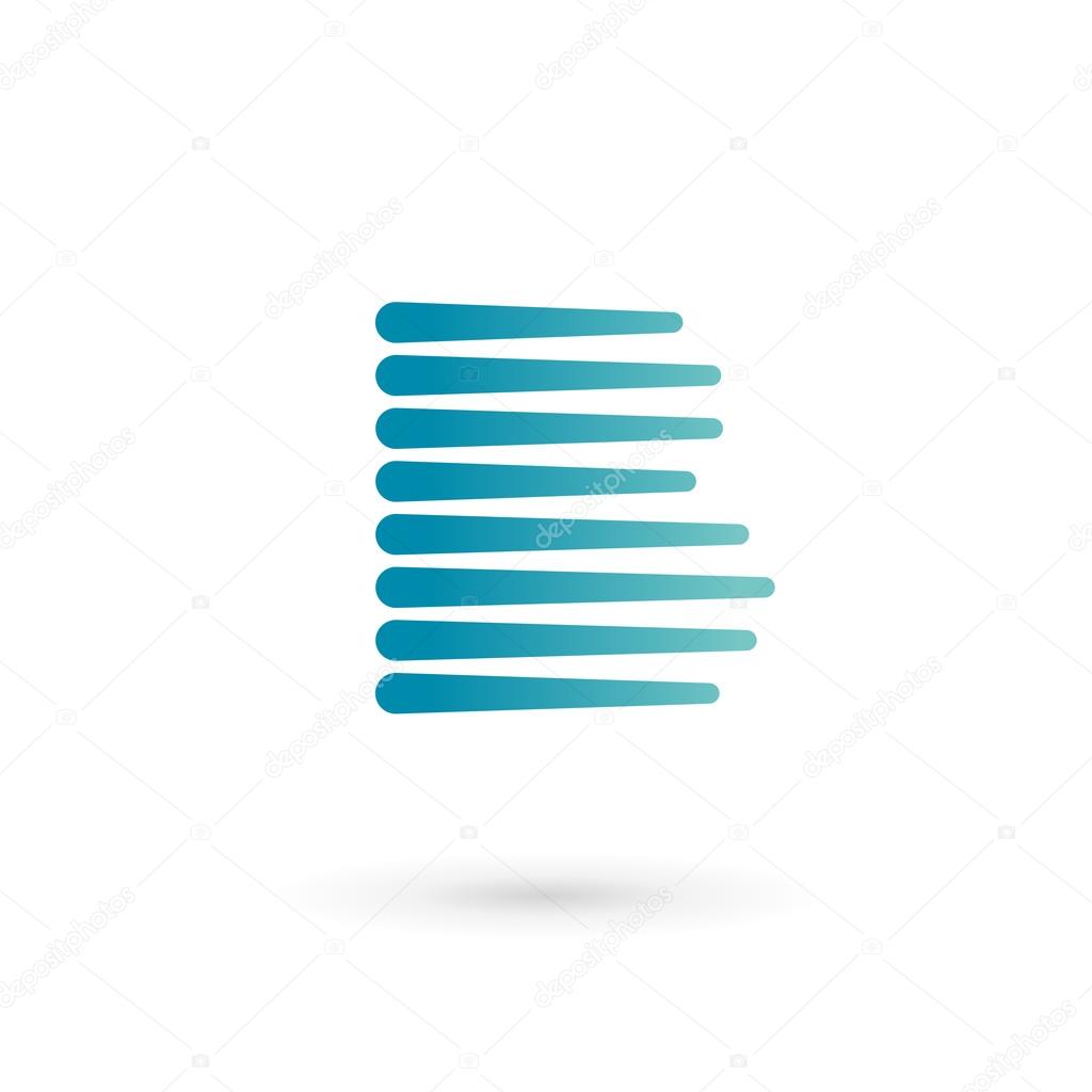 Letter B logo icon design template elements. Vector color sign