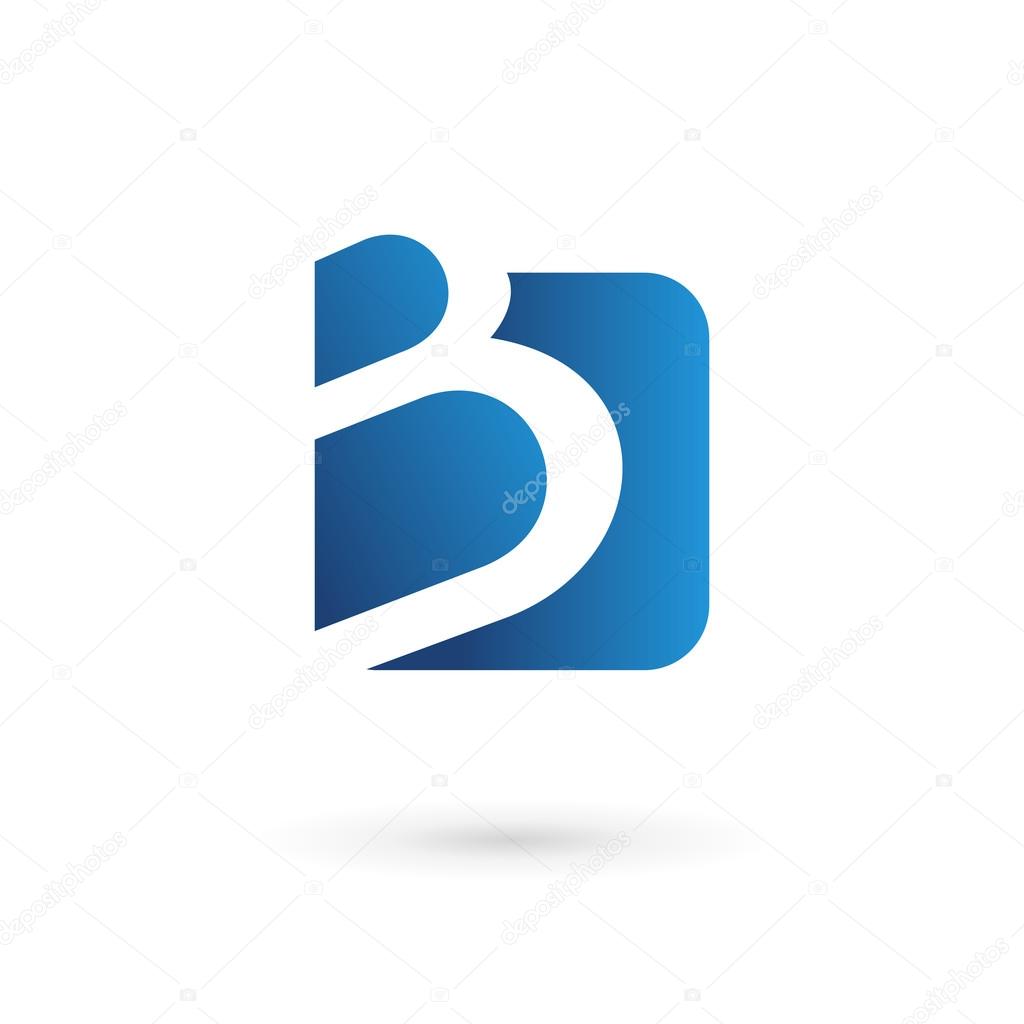 Letter B logo icon design template elements. Vector color sign