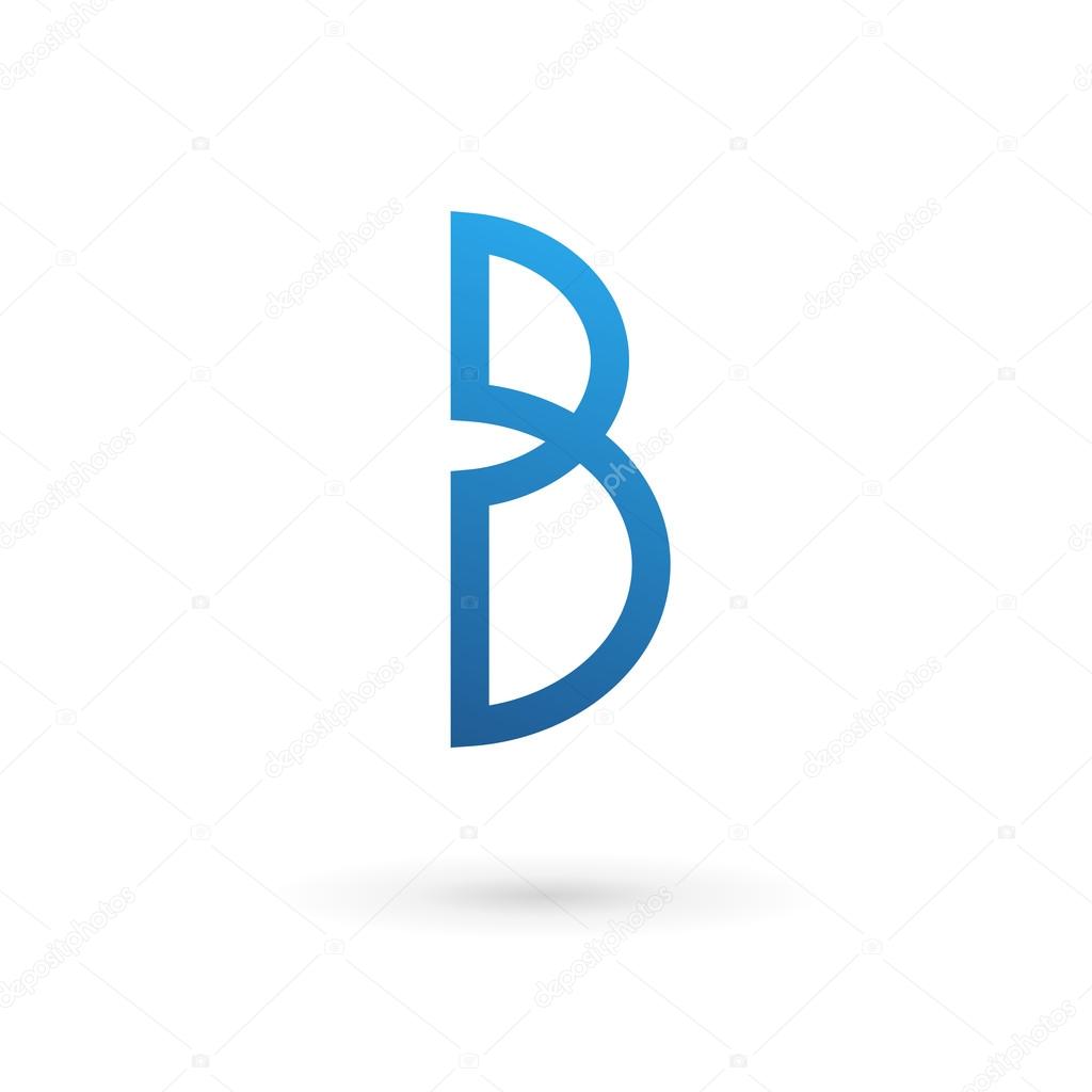 Letter B logo icon design template elements