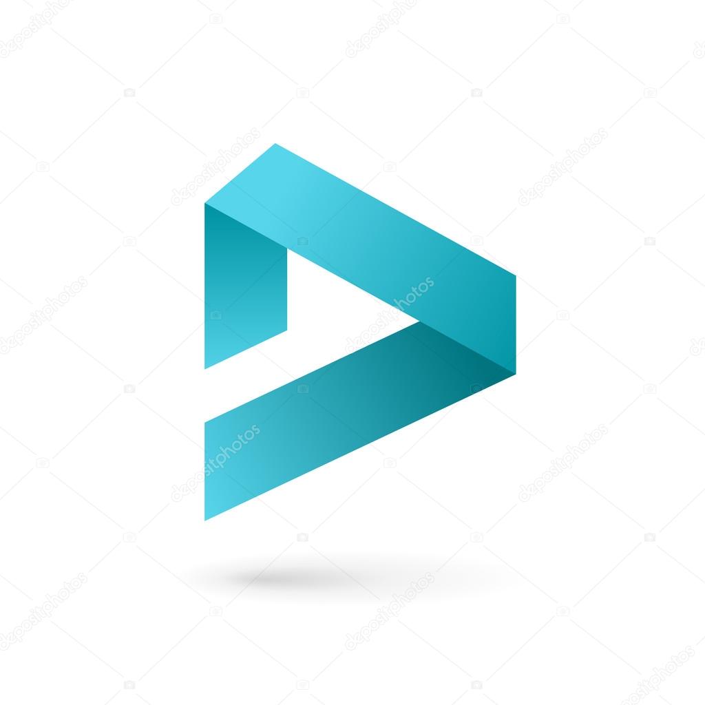 Letter D logo icon design template elements. Vector color sign