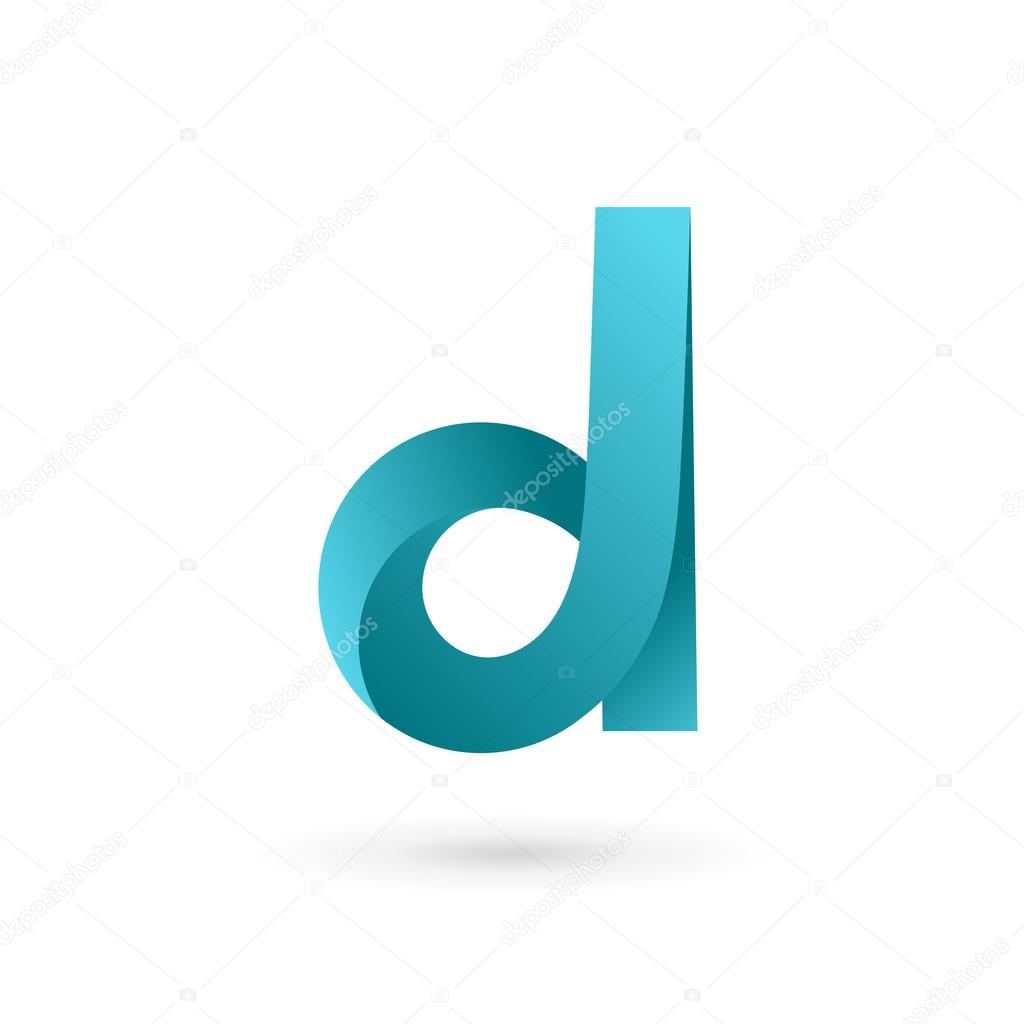 Letter D logo icon design template elements. Vector color sign
