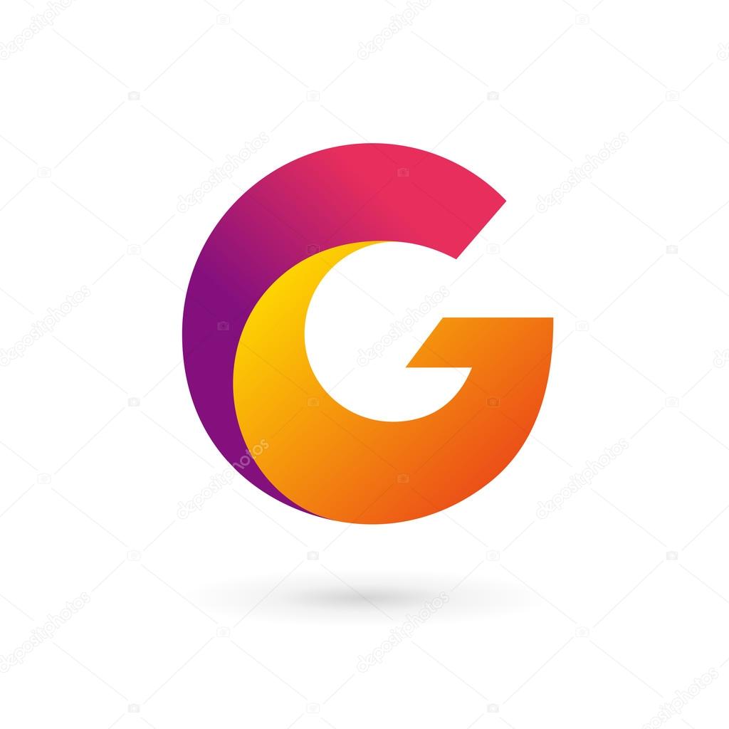 Letter G logo icon design template elements. Vector color sign