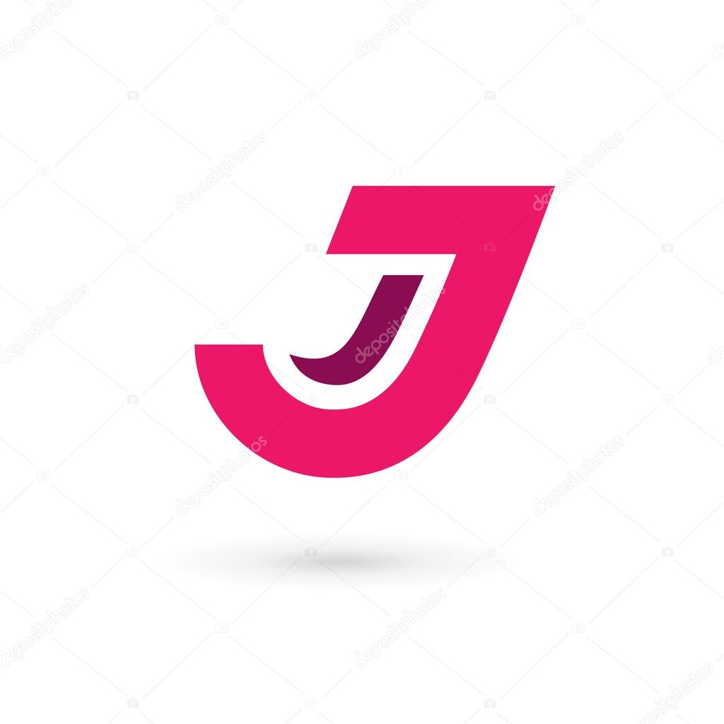 Letter J logo icon design template elements. Vector color sign
