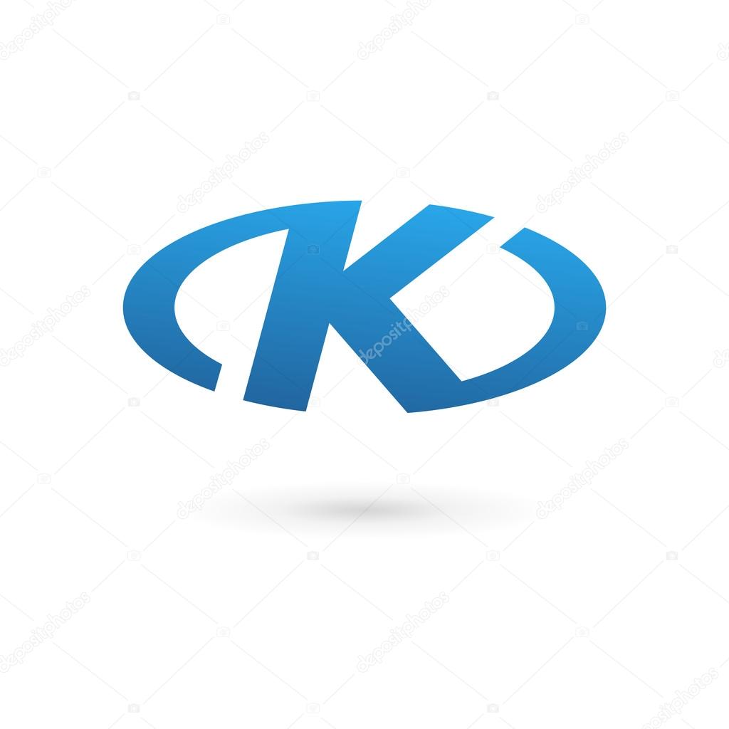 Letter K Logo Icon Design Template Elements Stock Vector