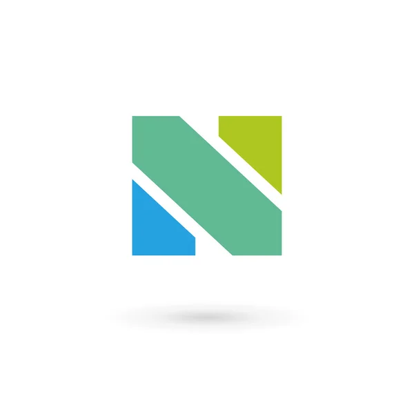 Letra N logotipo ícone design elementos de modelo — Vetor de Stock