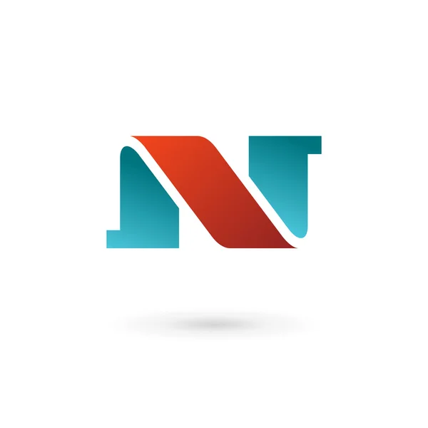 Letter N logo pictogram ontwerp template elementen — Stockvector