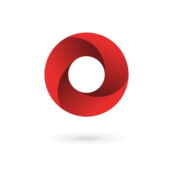 Lettre O éléments de modèle de conception icône logo — Image vectorielle