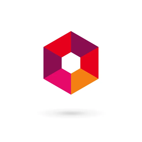 O mozaïek logo pictogram ontwerp sjabloon briefelementen — Stockvector