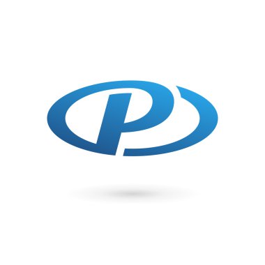 Letter P logo icon design template elements clipart