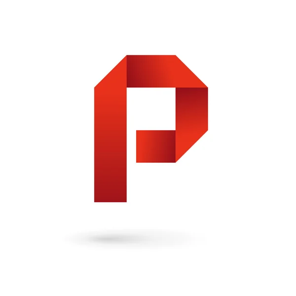 Letter P logo pictogram ontwerp template elementen — Stockvector