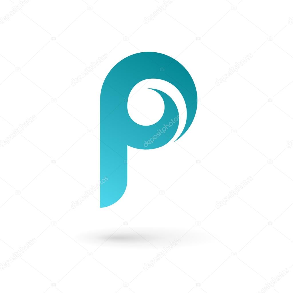 Letter P logo icon design template element