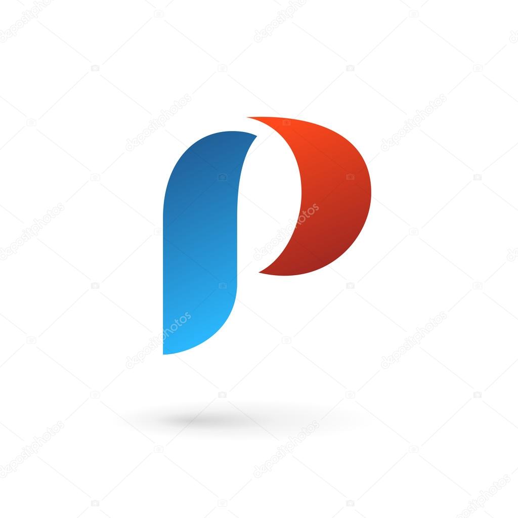 Letter P logo icon design template element