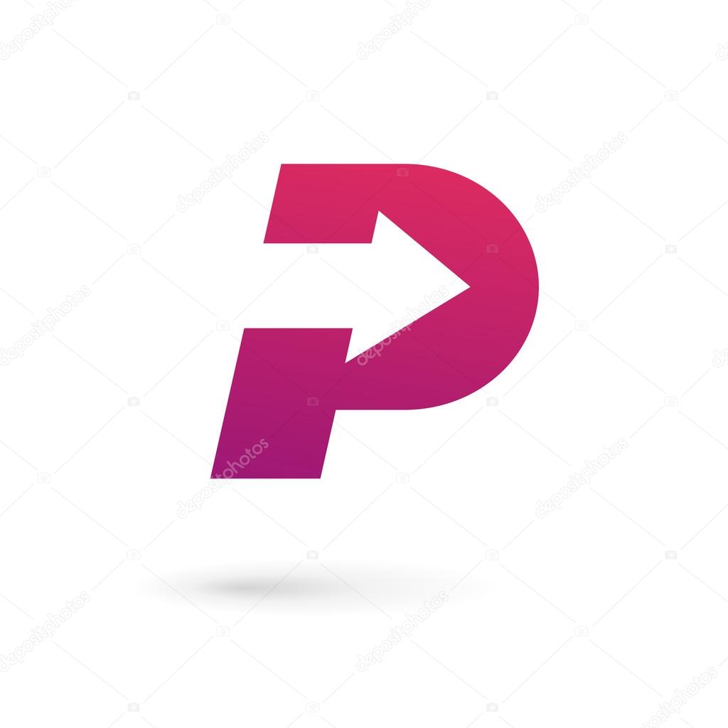 Letter P logo icon design template element