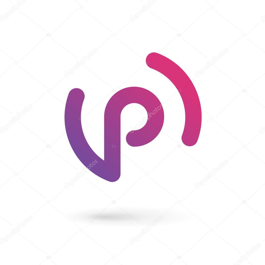 Letter P logo icon design template element