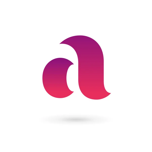 Letter A logo ikona design vzorové prvky — Stockový vektor