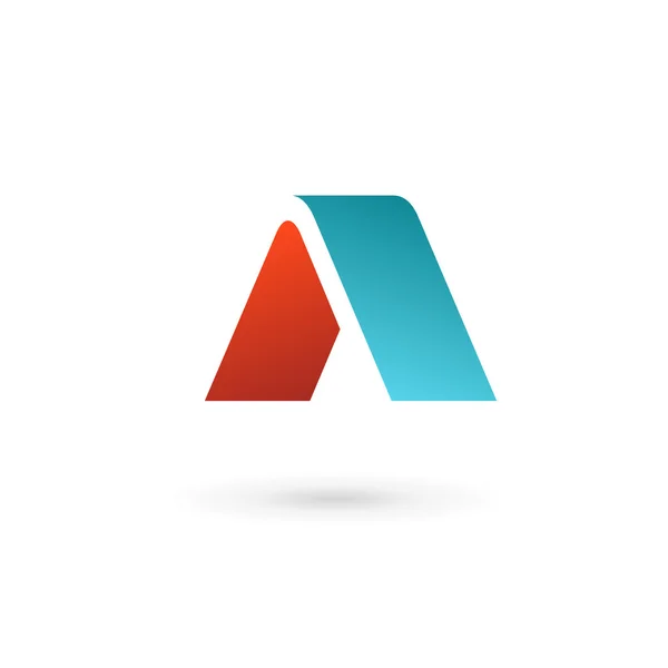 Letter A logo ikona design vzorové prvky — Stockový vektor