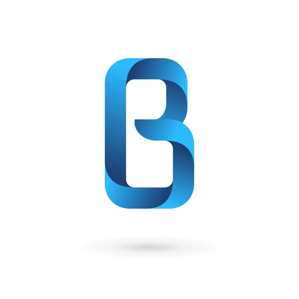 文字Bロゴアイコンデザインテンプレート要素 — ストックベクタ