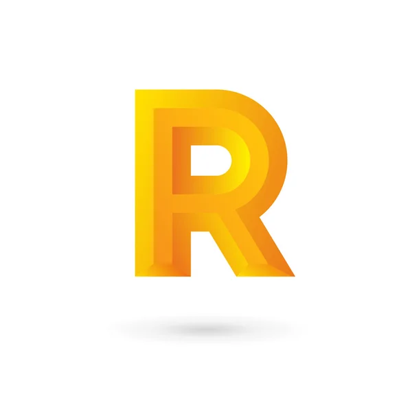 Στοιχεία προτύπου σχεδίασης εικονιδίου του γραφικού συμβόλου R — Διανυσματικό Αρχείο