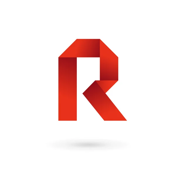 R betű logó ikon tervezési sablonelemek — Stock Vector