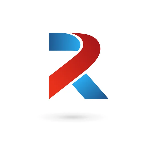 Letter R logo pictogram ontwerp template elementen — Stockvector