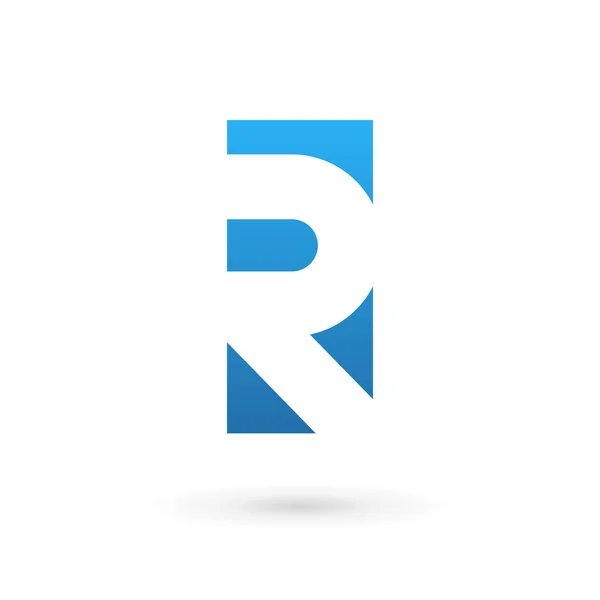 Bokstav R logotyp ikon designmall element — Stock vektor