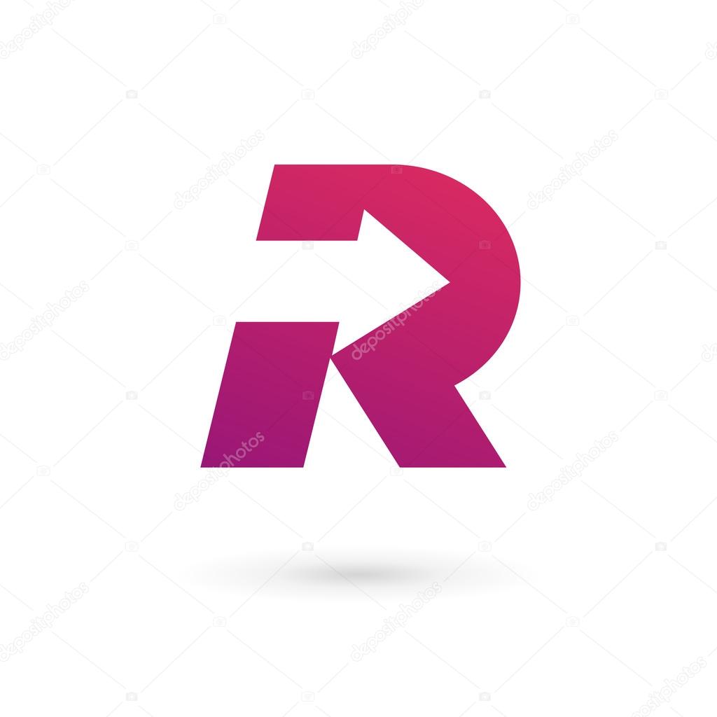 Letter R logo icon design template element
