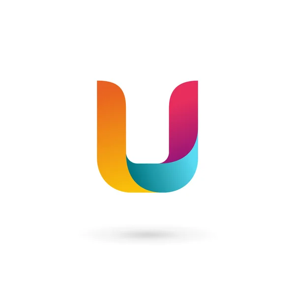 Letter U logo pictogram ontwerp template elementen — Stockvector