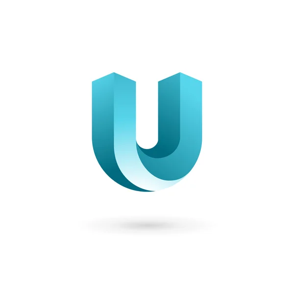 Letter U logo pictogram ontwerp template elementen — Stockvector