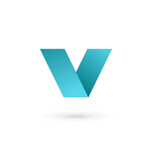 Letter V logo pictogram ontwerp template elementen — Stockvector