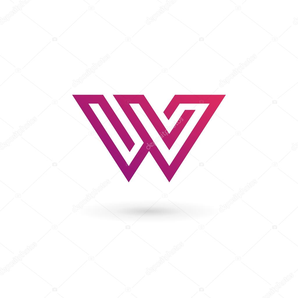 Letter W logo icon design template element
