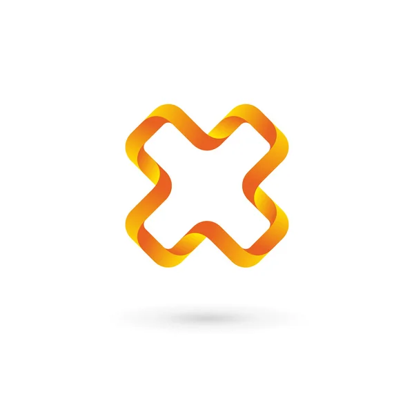 Letter X logo pictogram ontwerp template elementen — Stockvector