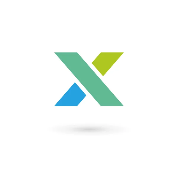 Bokstav X logotyp ikon designmall element — Stock vektor