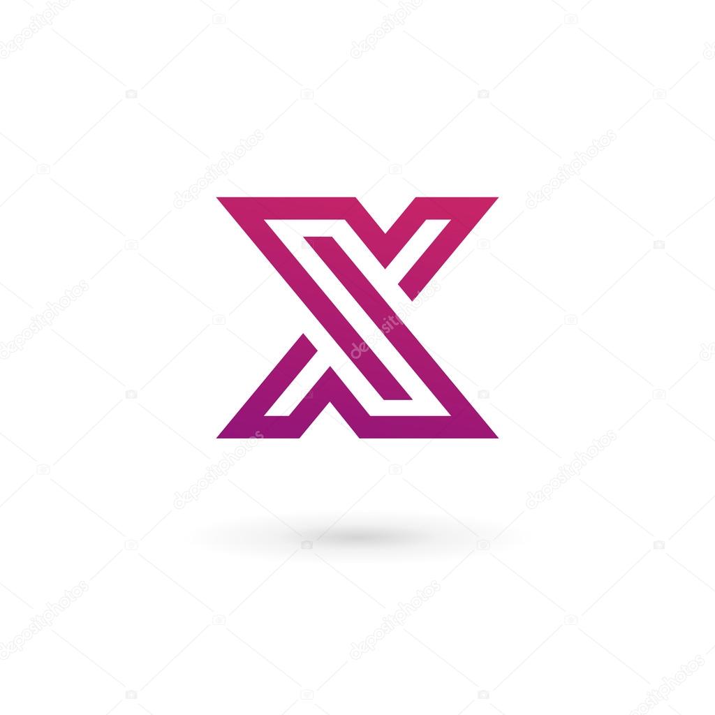 Letter X logo icon design template element