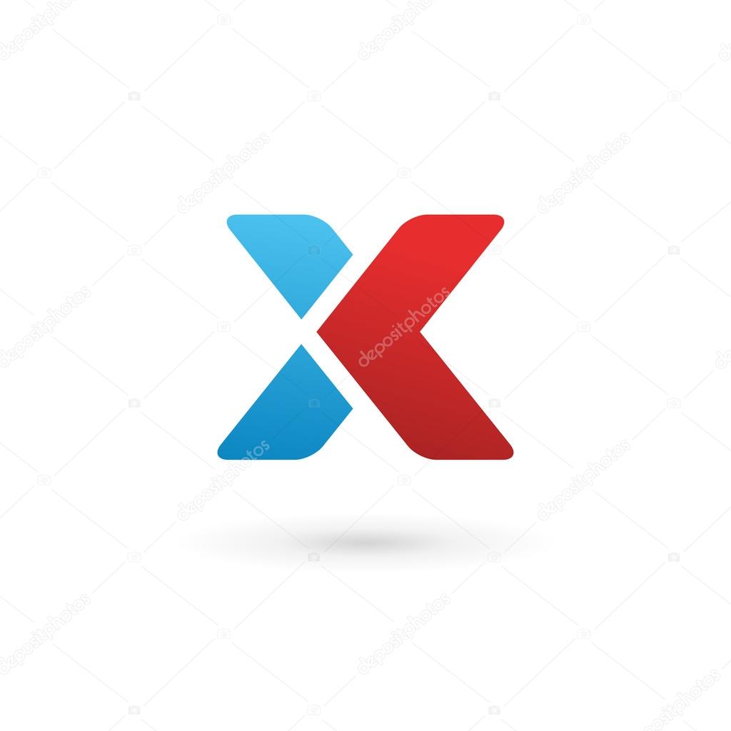 Letter X logo icon design template element